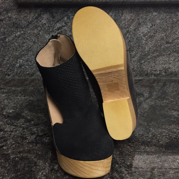 🔥Sale New Free People Horizon Clogs Black Leather - Picture 7 of 8